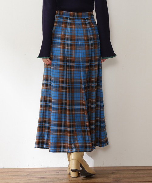 N.（N. Natural Beauty Basic）（エヌエヌナチュラルビューティーベーシック）の「【S Size Line】◆チェックタックスカート（スカート・レディース・ベージュ系その他/ブルー系その他・SMALL/MEDIUM）」の9枚目の写真