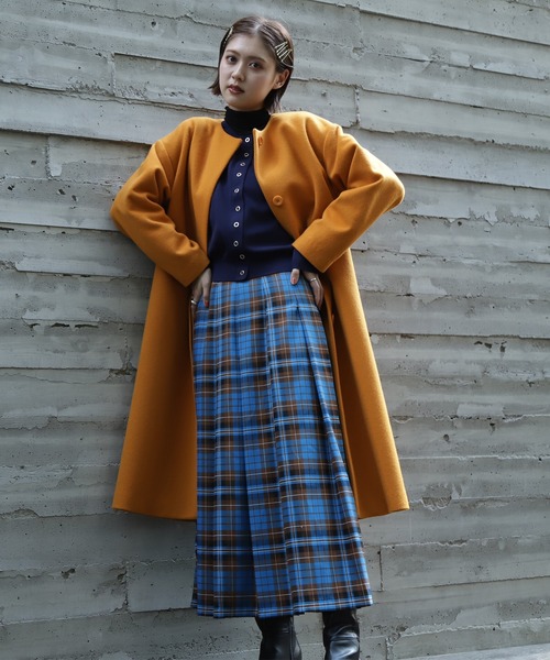 N.（N. Natural Beauty Basic）（エヌエヌナチュラルビューティーベーシック）の「【S Size Line】◆チェックタックスカート（スカート・レディース・ベージュ系その他/ブルー系その他・SMALL/MEDIUM）」の13枚目の写真