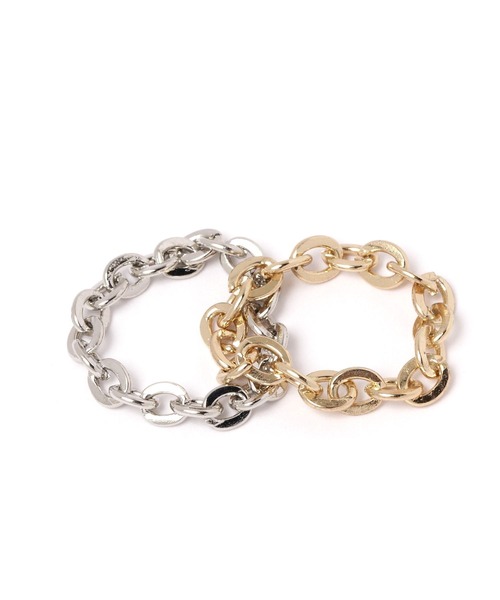 LAKOLE（ラコレ）の「シンプルチェーンリング / 150856（リング・レディース・その他1/その他2・FREE）」の4枚目の写真