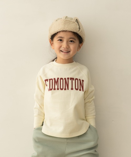 URBAN RESEARCH DOORS（アーバンリサーチドアーズ）の「『親子リンク』裏毛ロゴプルオーバー(KIDS)（スウェット・キッズ・ベージュ/アイボリー・120/135/105）」の14枚目の写真