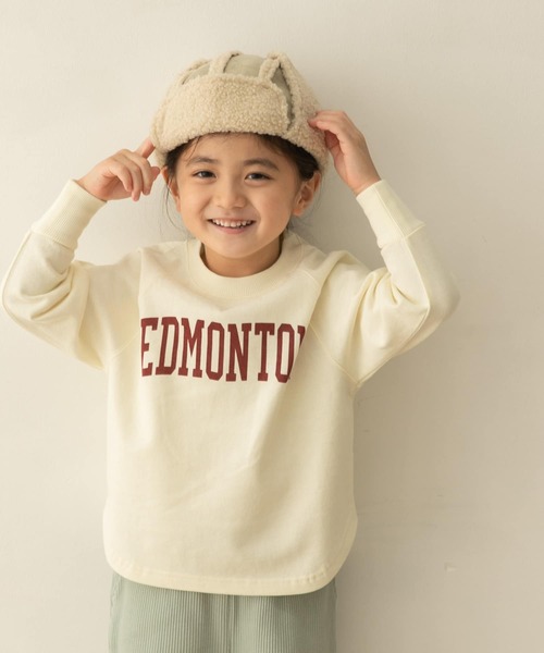 URBAN RESEARCH DOORS（アーバンリサーチドアーズ）の「『親子リンク』裏毛ロゴプルオーバー(KIDS)（スウェット・キッズ・ベージュ/アイボリー・120/135/105）」の16枚目の写真