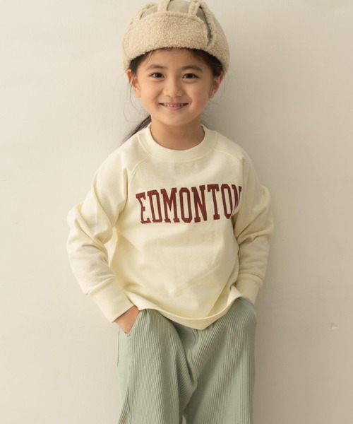 URBAN RESEARCH DOORS（アーバンリサーチドアーズ）の「『親子リンク』裏毛ロゴプルオーバー(KIDS)（スウェット・キッズ・ベージュ/アイボリー・120/135/105）」の18枚目の写真