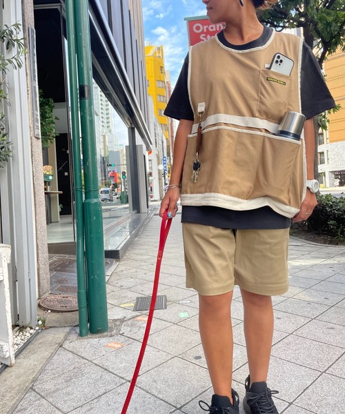 GREEN BOWL（グリーンボウル）の「【日本製】グリーンボウル 【GREEN BOWL】Canvas Apron Vest（ベスト・メンズ・ネイビー/カーキ/ベージュ・FREE）」の4枚目の写真