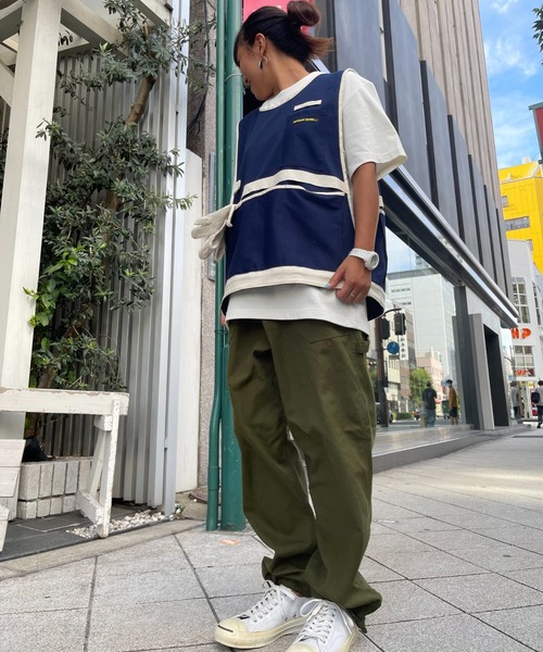 GREEN BOWL（グリーンボウル）の「【日本製】グリーンボウル 【GREEN BOWL】Canvas Apron Vest（ベスト・メンズ・ネイビー/カーキ/ベージュ・FREE）」の14枚目の写真