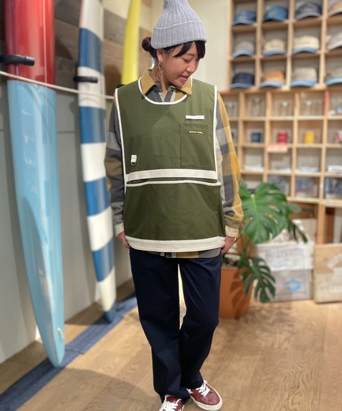 GREEN BOWL（グリーンボウル）の「【日本製】グリーンボウル 【GREEN BOWL】Canvas Apron Vest（ベスト・メンズ・ネイビー/カーキ/ベージュ・FREE）」の11枚目の写真