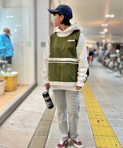 GREEN BOWL（グリーンボウル）の「【日本製】グリーンボウル 【GREEN BOWL】Canvas Apron Vest（ベスト・メンズ・ネイビー/カーキ/ベージュ・FREE）」の12枚目の写真