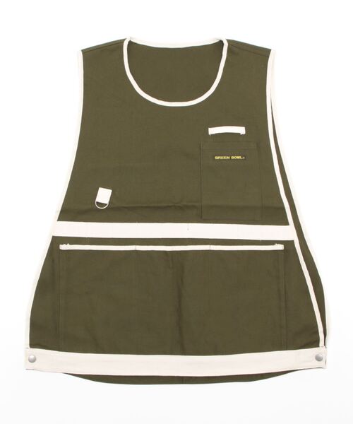 GREEN BOWL（グリーンボウル）の「【日本製】グリーンボウル 【GREEN BOWL】Canvas Apron Vest（ベスト・メンズ・ネイビー/カーキ/ベージュ・FREE）」の16枚目の写真