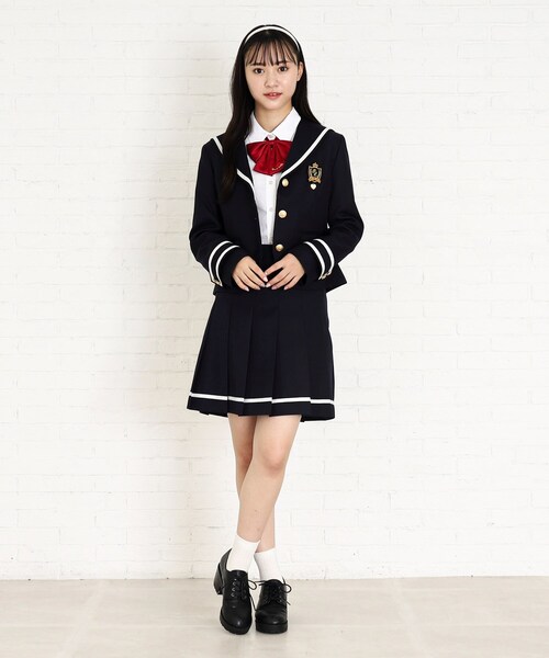 お歳暮・冬ギフト特集2025 ピンクラテ セーラー服 セットアップ プリーツスカート 金ボタン フォーマル・ドレス・スーツ
