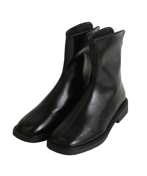 select MOCA（セレクトモカ）の「スクエアトゥフラットショートブーツ（ブーツ・レディース・ブラック/ブラウン・SMALL/MEDIUM/LARGE）」の14枚目の写真