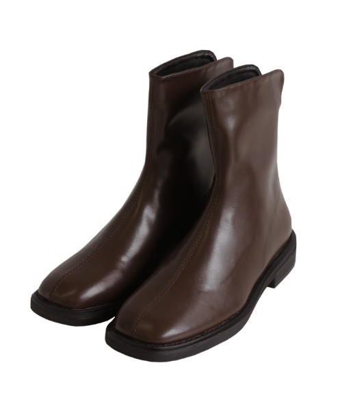 select MOCA（セレクトモカ）の「スクエアトゥフラットショートブーツ（ブーツ・レディース・ブラック/ブラウン・SMALL/MEDIUM/LARGE）」の13枚目の写真