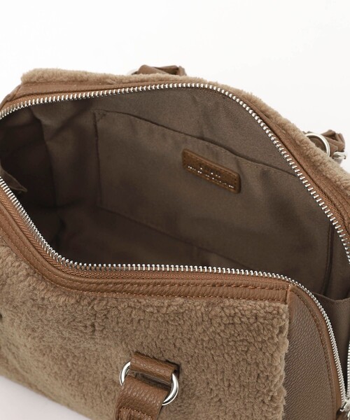 coen(コーエン)の「2WAYボアボストンバッグ(ボストンバッグ・レディース・モカ/ベージュ・FREE)」の4枚目の写真