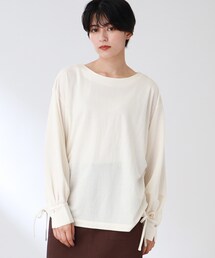 THE SHOP TK  | 【シルエットを変えられる！】サイドドロストプルオーバー(Tシャツ/カットソー)