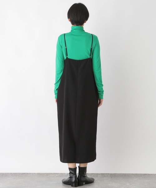 LEPSIM(レプシィム)の「スクエアストレートキャミワンピース 166414(ワンピース・レディース・キャメル/グリーン/ブラック・FREE)」の10枚目の写真