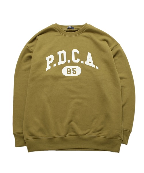 GLAZOS（グラソス）の「カレッジプリントトレーナー（スウェット・キッズ・ブラック/ライトベージュ/カーキ/グレー・170cm/150cm/160cm/140cm）」の4枚目の写真