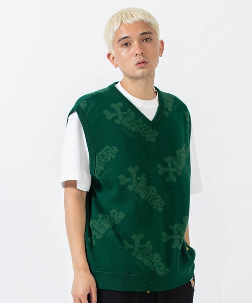 XLARGE×Sam by Pen knit VEST XLARGE（エクストララージ）の「XLARGE × SAM BY PEN KNIT VEST