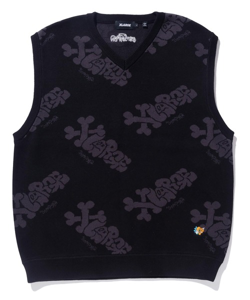 XLARGE×Sam by Pen knit VEST XLARGE（エクストララージ）の「XLARGE × SAM BY PEN KNIT VEST