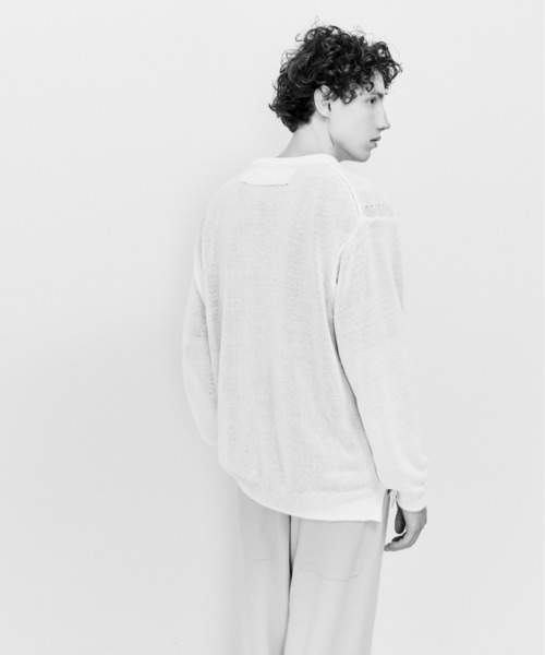 UNFIL(アンフィル)の「unfil アンフィル / organic cotton coiled-yarn sweater オーガニックコットン コイルドヤーン ニットセーター / WHSP-UU008(ニット/セーター・レディース・ブラック・1/4/5)」の13枚目の写真