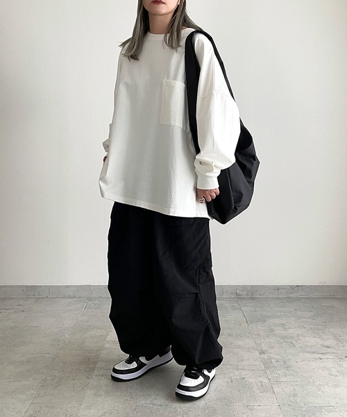 y/m by MIHO(イムバイミホ)の「ナイロンショルダーBAG(ショルダーバッグ・レディース・ブラック・FREE)」の5枚目の写真