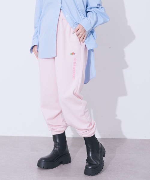 FRUIT OF THE LOOM(フルーツオブザルーム)の「【FRUIT OF THE LOOM】AH EXCLUSIVE SWEAT PANTS(スウェットパンツ・レディース・ピンク/グリーン/ロイヤルブルー/アイボリー・FREE)」の1枚目の写真