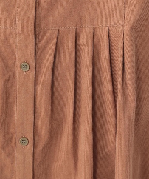 studio CLIP（スタディオクリップ）の「フロントタックコールシャツワンピース[プチ・プラスサイズあり]（ワンピース・レディース・スモーク/ピンク/ベージュ/ライトグレー・PF/TF/FREE）」の21枚目の写真