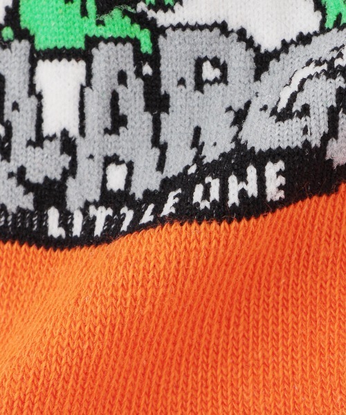 XLARGE KIDS(エクストララージキッズ)の「恐竜モチーフクルーソックス【日本製】(ソックス/靴下・キッズ・ホワイト/ブラック/オレンジ・19-21cm/17-19cm/15-17cm/13-15cm)」の7枚目の写真