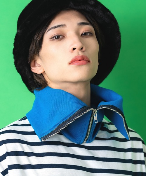 ankoROCK（アンコロック）の「ankoROCKリブボリュームネックウォーマー（ネックウォーマー/スヌード・メンズ・ブラック/ホワイト/ベージュ/ネイビー/ブラウン/グレー/チャコール/レッド/イエロー/オレンジ/ブルー/グリーン/ワインレッド・ONE SIZE/ONESIZE）」の9枚目の写真