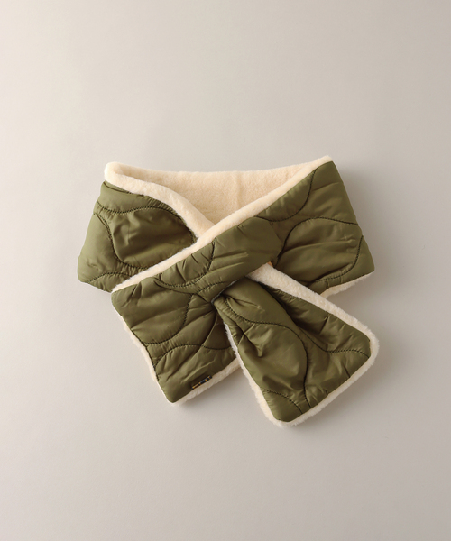 SUBLIME（サブライム）の「【SUBLiME / サブライム】QUILT BOA R/MUFFLAR（マフラー・メンズ・ブラック/カーキ・FREE）」の9枚目の写真