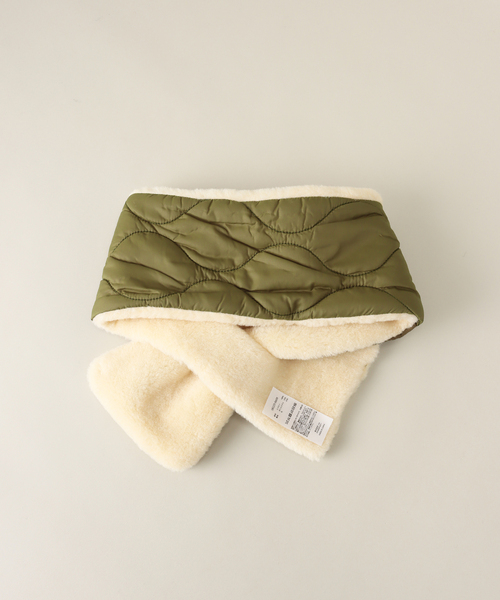 SUBLIME（サブライム）の「【SUBLiME / サブライム】QUILT BOA R/MUFFLAR（マフラー・メンズ・ブラック/カーキ・FREE）」の10枚目の写真