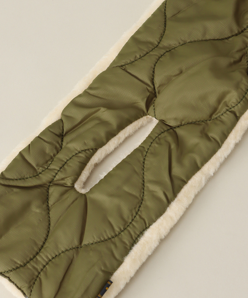 SUBLIME（サブライム）の「【SUBLiME / サブライム】QUILT BOA R/MUFFLAR（マフラー・メンズ・ブラック/カーキ・FREE）」の12枚目の写真