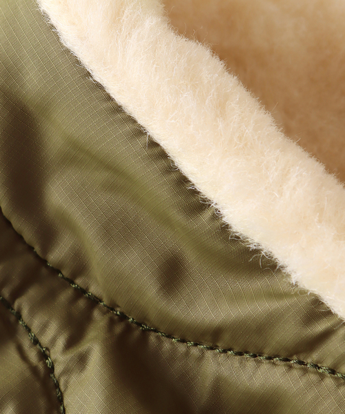 SUBLIME（サブライム）の「【SUBLiME / サブライム】QUILT BOA R/MUFFLAR（マフラー・メンズ・ブラック/カーキ・FREE）」の16枚目の写真