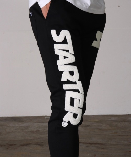 STARTER BLACK LABEL（スターターブラックレーベル）の「(RM)【STARTER BLACK LABEL × LUXE/R】スウェット イージー ジョガーパンツ（スウェットパンツ・メンズ・ブラック/オフホワイト/杢グレー・MEDIUM/LARGE/X-LARGE）」の16枚目の写真