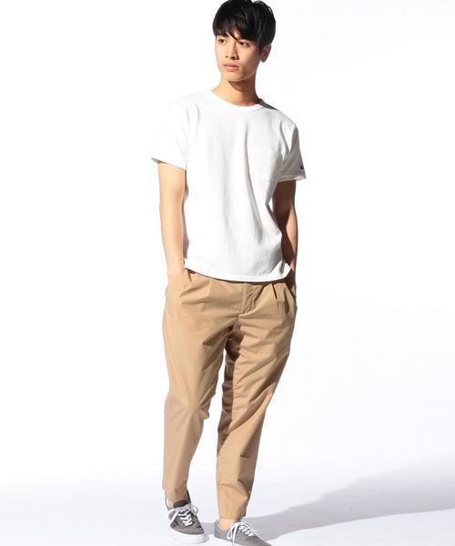 green label relaxing（グリーンレーベルリラクシング）の「[FRENCH CUT pants] 60TYPEWRITER 2PLEATS 9分丈パンツ◆（その他パンツ・メンズ・ベージュ/ネイビー/オリーブ・LARGE/SMALL/MEDIUM/X-LARGE）」の10枚目の写真