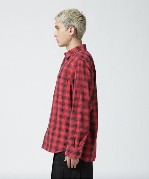 MINE DENIM デニムチェックシャツ青×黒サイズ１野口強マインデニム MINE DENIM デニムチェックシャツ青×黒サイズ1野口強マインデニム