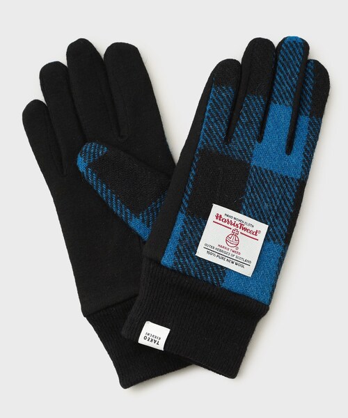TAKEO KIKUCHI（タケオキクチ）の「◆【スマホ対応】ハリスツイード リブグローブ（手袋・メンズ・レッド系/ネイビー系1/ブルー系6/ブラック系1/チャコールグレー/ダークブラウン系1・00）」の5枚目の写真
