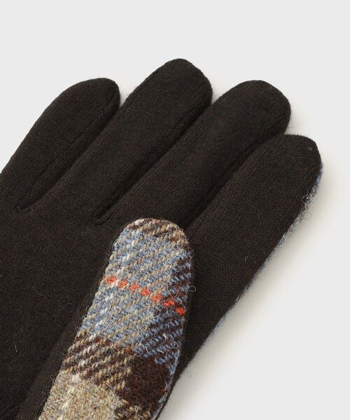 TAKEO KIKUCHI（タケオキクチ）の「◆【スマホ対応】ハリスツイード リブグローブ（手袋・メンズ・レッド系/ネイビー系1/ブルー系6/ブラック系1/チャコールグレー/ダークブラウン系1・00）」の10枚目の写真