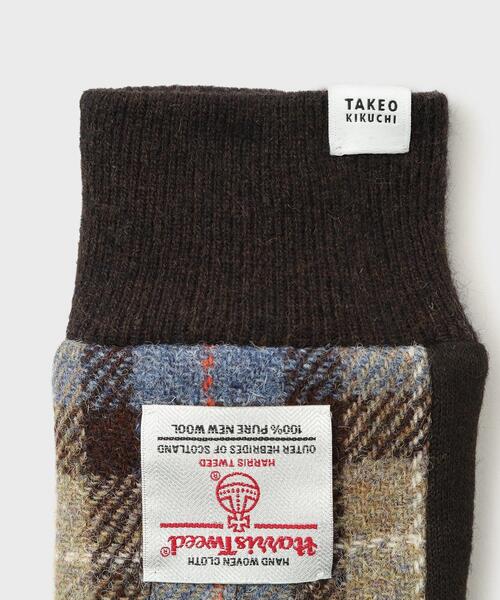 TAKEO KIKUCHI（タケオキクチ）の「◆【スマホ対応】ハリスツイード リブグローブ（手袋・メンズ・レッド系/ネイビー系1/ブルー系6/ブラック系1/チャコールグレー/ダークブラウン系1・00）」の13枚目の写真