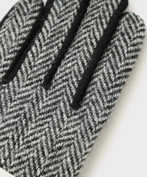TAKEO KIKUCHI（タケオキクチ）の「◆【スマホ対応】ハリスツイード リブグローブ（手袋・メンズ・レッド系/ネイビー系1/ブルー系6/ブラック系1/チャコールグレー/ダークブラウン系1・00）」の20枚目の写真