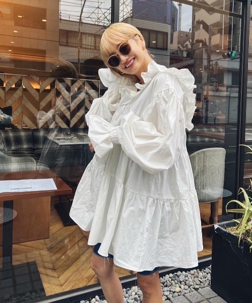 AMAIL（アマイル）の「Volume sleepy dress（ワンピース・レディース・ホワイト・FREE）」の2枚目の写真