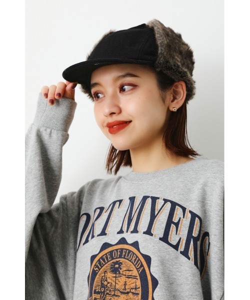 RODEO CROWNS WIDE BOWL（ロデオクラウンズワイドボウル）の「FLIGHT CAP（キャップ・レディース・ブラック/カーキ/ブラック系その他・FREE）」の8枚目の写真