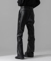 Adoon plain | 【Adoon plain】フェイクレザーフレアパンツ(その他パンツ)