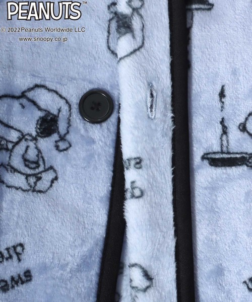 PEANUTS（ピーナッツ）の「PEANUTS SNOOPY（ピーナッツ スヌーピー）ボアフリースガウン/ブランケット（その他ルームウェア・レディース・ブルー・FREE）」の7枚目の写真