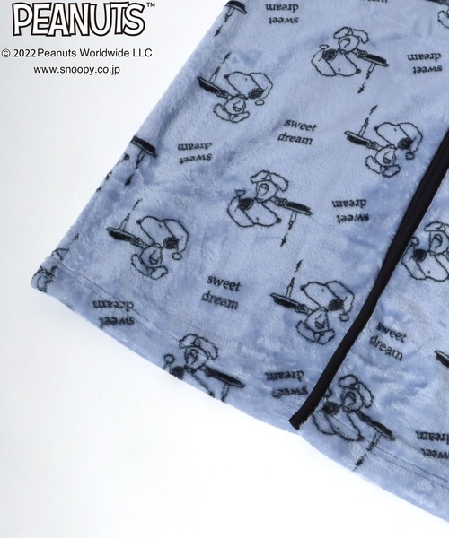 PEANUTS（ピーナッツ）の「PEANUTS SNOOPY（ピーナッツ スヌーピー）ボアフリースガウン/ブランケット（その他ルームウェア・レディース・ブルー・FREE）」の10枚目の写真
