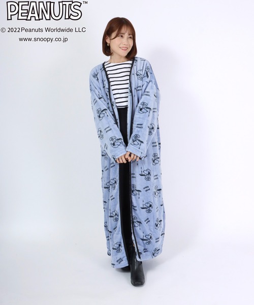 PEANUTS（ピーナッツ）の「PEANUTS SNOOPY（ピーナッツ スヌーピー）ボアフリースガウン/ブランケット（その他ルームウェア・レディース・ブルー・FREE）」の19枚目の写真