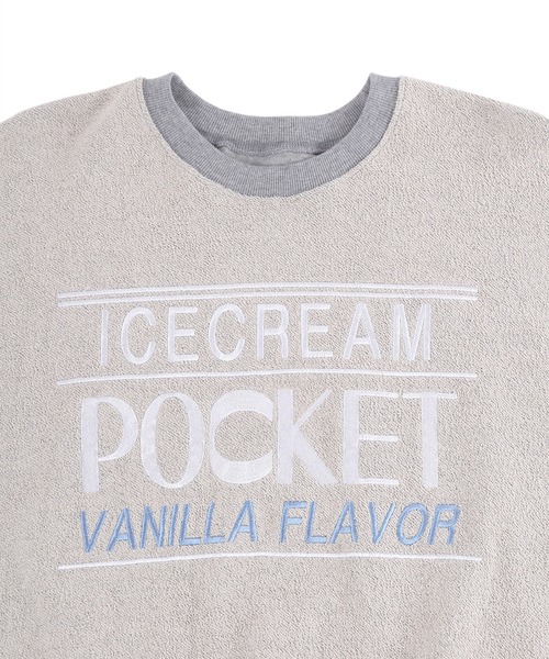Figments（フィグメンツ）の「ICECREAMスウェット（スウェット・レディース・グレー/サックスブルー/ブラック・FREE）」の16枚目の写真