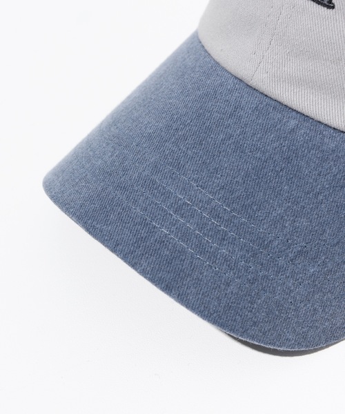Millo Archive(ミロ アーカイブ)の「【millo 】ニューバイタリティーボールキャップ / New Vitality Ball Cap(キャップ・レディース・シルバーグレー/インディゴ×シルバー・FREE)」の4枚目の写真
