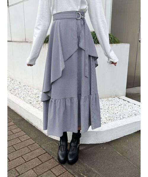 EATME（イートミー）の「フレアラップティアードスカート（スカート・レディース・ブラック/ピンク/その他1・SMALL/MEDIUM）」の3枚目の写真