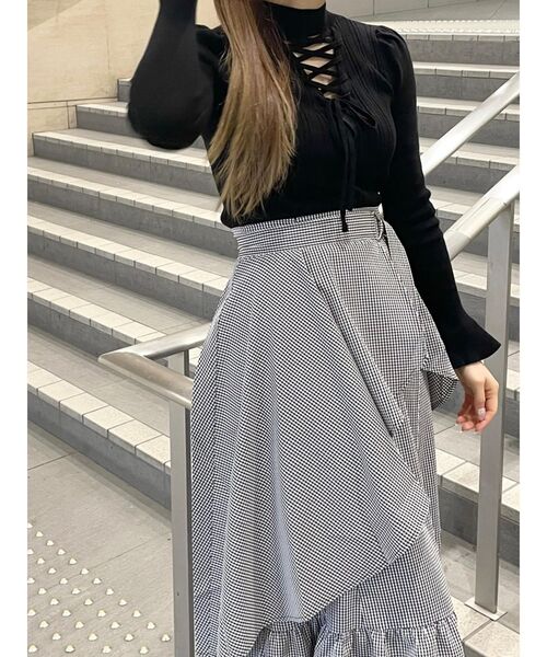 EATME（イートミー）の「フレアラップティアードスカート（スカート・レディース・ブラック/ピンク/その他1・SMALL/MEDIUM）」の22枚目の写真