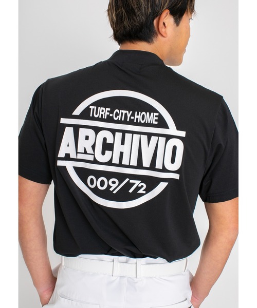 archivio（アルチビオ）の「<MENS>アルチビオゴルフウェア ハイネックプル 2023年春夏（Tシャツ/カットソー・メンズ・ホワイト×グレー/イエロー/ネイビー・LL/L/M）」の12枚目の写真