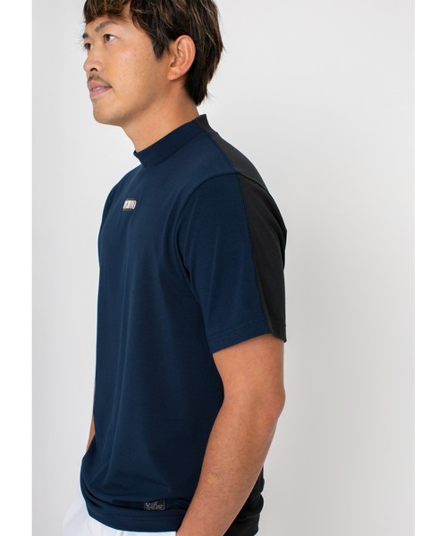 archivio（アルチビオ）の「<MENS>アルチビオゴルフウェア ハイネックプル 2023年春夏（Tシャツ/カットソー・メンズ・ホワイト×グレー/イエロー/ネイビー・LL/L/M）」の14枚目の写真