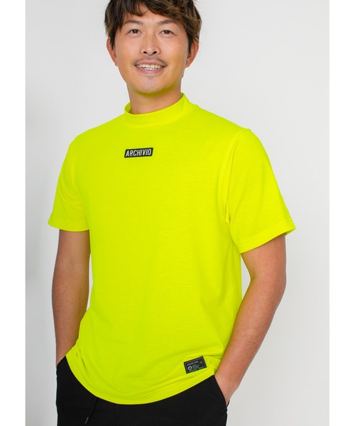 archivio（アルチビオ）の「<MENS>アルチビオゴルフウェア ハイネックプル 2023年春夏（Tシャツ/カットソー・メンズ・ホワイト×グレー/イエロー/ネイビー・LL/L/M）」の8枚目の写真